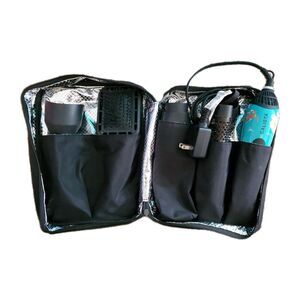 Calista Tools Style Brush Hair Dryer Kit SDRY1 Floral Pattern Design With Case